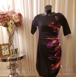 Colorful feather dress